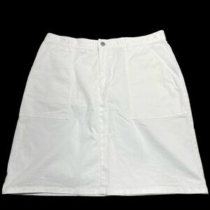 Lauren Ralph Lauren White 12 Four Pocket Chino Skirt in EUC